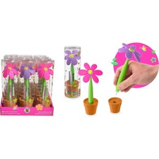 GF-6 Kugelschreiber Blume mit Blumentopf-Aufs...