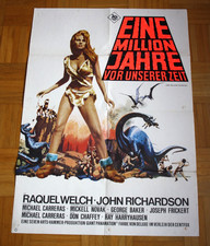 Eine Million Jahre vor unserer Zeit Raquel Welch Orig. Kinoplakat A1 EA Z3