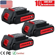 3.8Ah 20V for Black Decker 20 Volt MAX 1.5Ah 3.0Ah Lithium LBXR20 LBX20 Battery