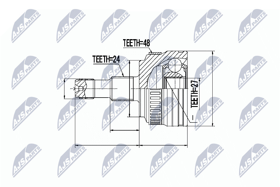 N.T.Y. NPZ-ME-005.NTY Joint Kit, drive shaft for MERCEDES-BENZ