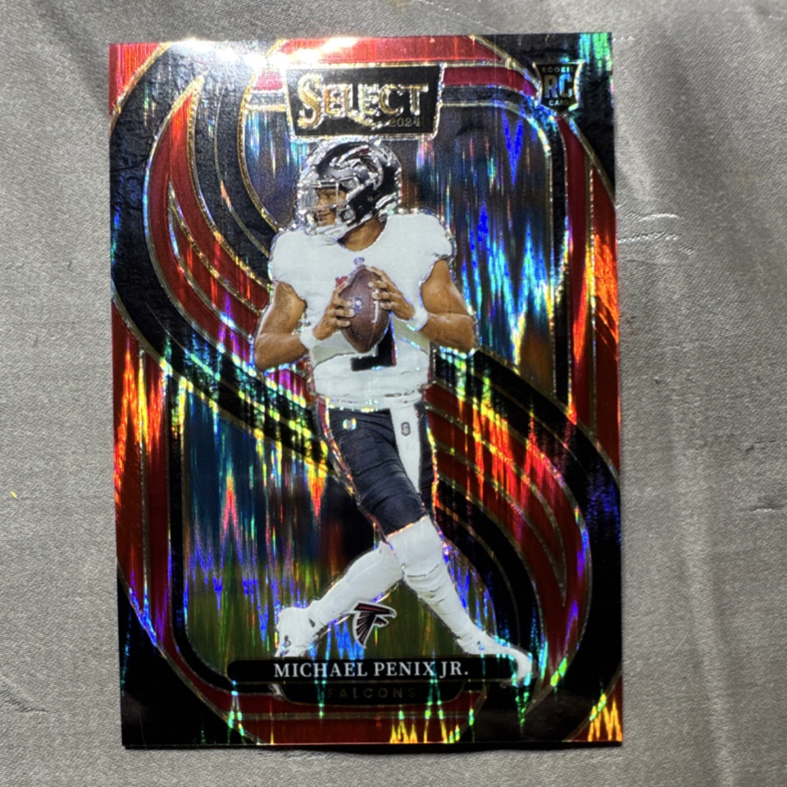 2024 Panini Select Michael Penix Jr. Rookie Prizm Premier red shock 2/249