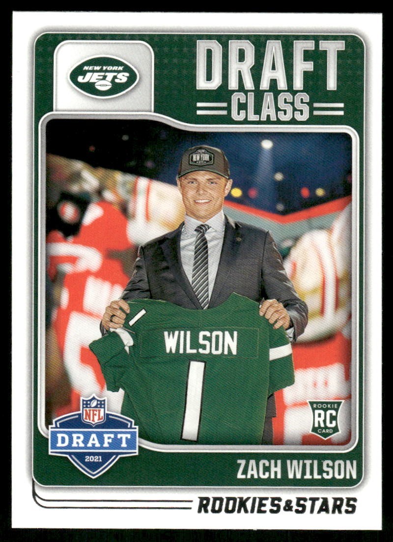 2021 Panini Rookies & Stars Draft Class #DC-2 Zach Wilson RC Jets football card