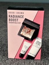 Bobbi Brown Radiance Boost Essentials 3Pc Set Highlighter Vitamin Base Balm NIB