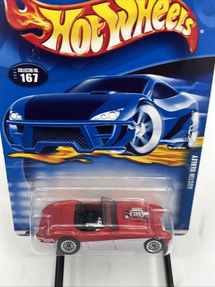 Hot Wheels Austin Healey 2001 Collector No. 167 Red F55 - Image 3 of 3