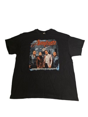 Aventura Cerrando Ciclos Tour 2024 Shirt Mens XL Concert Band Tee Bachata