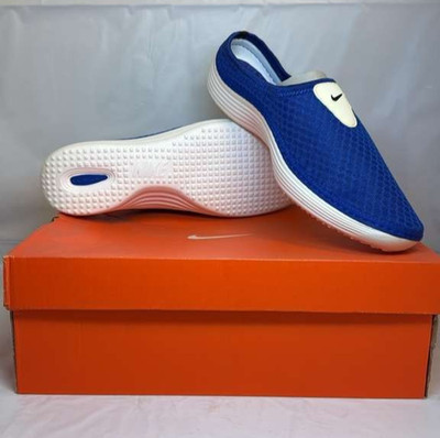 Nike Solarsoft Mule Slip On Shoes Blue/White Mens Size 10 (555346-001) NEW