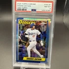 2025 Topps Chrome * 1990 Throwback * Shohei Ohtani PSA 8 Refractor Dodgers 35th