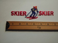 RARE 70S SKI SKIING SKIER DOWNHILL CROSS COUNTRY BADGE PATCH CREST ECUSSON