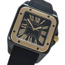 Orologio Cartier Uomo, Santos 100 LM, Movimento Automatico, Acciaio Inox... GZl1gh0e