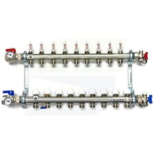 REHAU 381109-001 Stainless Steel PRO-BALANCE Radiant Heat Manifold- 5 Circuit