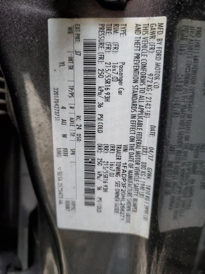 Conjunto de faros para pasajero derecho Ford Focus 2017 OEM usados 89000 millas Foto 3 de 4