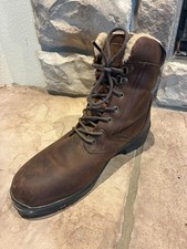 Cheval de montagne rivière enneigée cuir, imperméable, botte isolante, légèrement utilisée