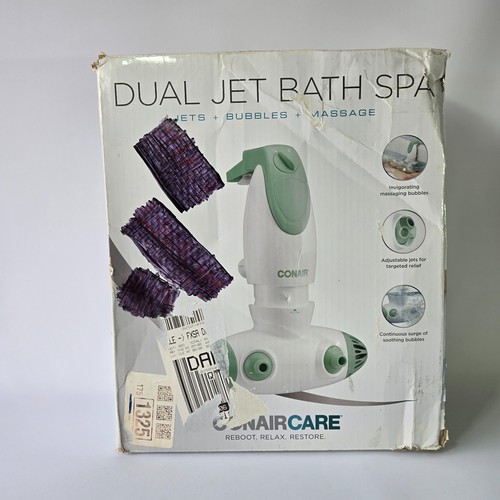 Conair Dual Jet Bath Spa BTS7 Portable Bath Spa w Jets Bubbles Massage Tested - Picture 13 of 18