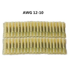 400-100x 12-10AWG Heat Shrink Insulated Butt Wire Connectors Crimp Terminals