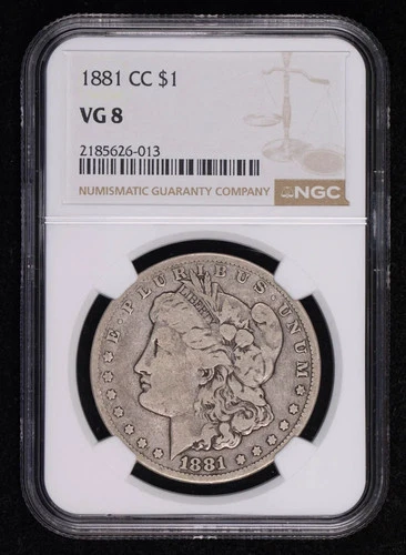 1881-CC Morgan Dollar — photo from the most recent tracked eBay sale