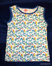 Disney Junior Mickey Mouse Boys Tank Top Size 7 Graphic Print Crew Neck