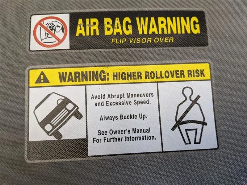 Driver Left Sun Visor Illuminated Fits 07-13 MDX 2164604 - Image 2 of 4