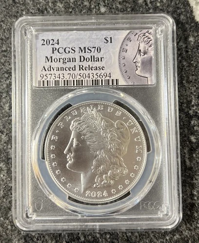 2024 PCGS MS70 Morgan Dollar Advanced Release