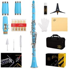 Complete Bb Clarinet Set - Light Blue/Silver