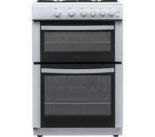 TieDex UK LOGIK LFTG60W22 60 cm Gas Cooker - White TieDex