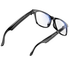 hellibito AI Translation Smart Glasses Regular, Black Frame-Transparent Lens