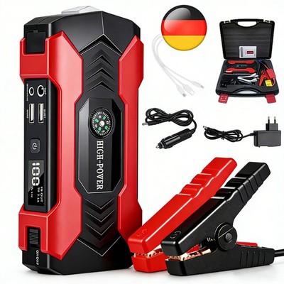 800A Auto Car Starthilfe Jump Starter KFZ Batterie Booster 28000mAh Powerbank