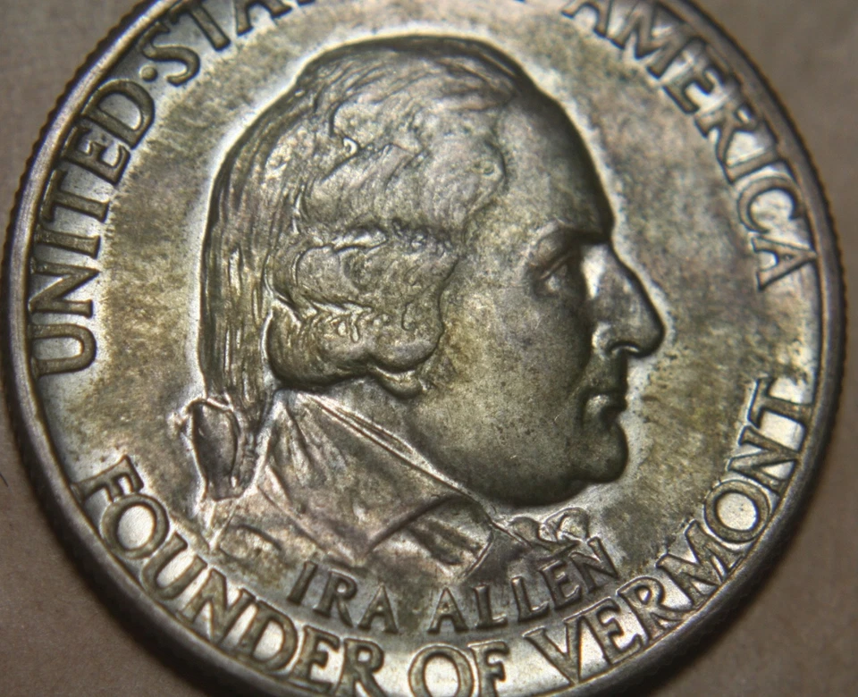 1927 Vermont Silver Commemorative Half Dollar - 50C - No Reserve! - Image 4 of 4