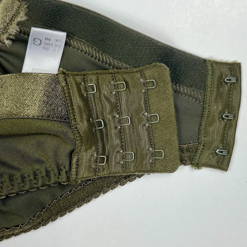 Sutiã Feminino Prima Donna Madison Verde Oliva Tamanho EUA 40F Reino Unido 40G Romântico - Imagem 4 de 4