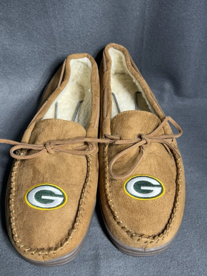 Zapatillas Green Bay Packers Para Hombre Mocasines Medianos Mocasines Interior Zapatos sin Cordones Foto 2 de 4