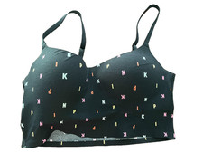 Victoria  s Secret PINK Bralette Bra Push Up Wireless Lightly lined Sz S Rainbow