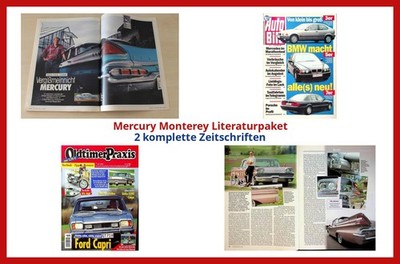 Mercury Monterey Literaturpaket - 2 komplette Zeitschriften