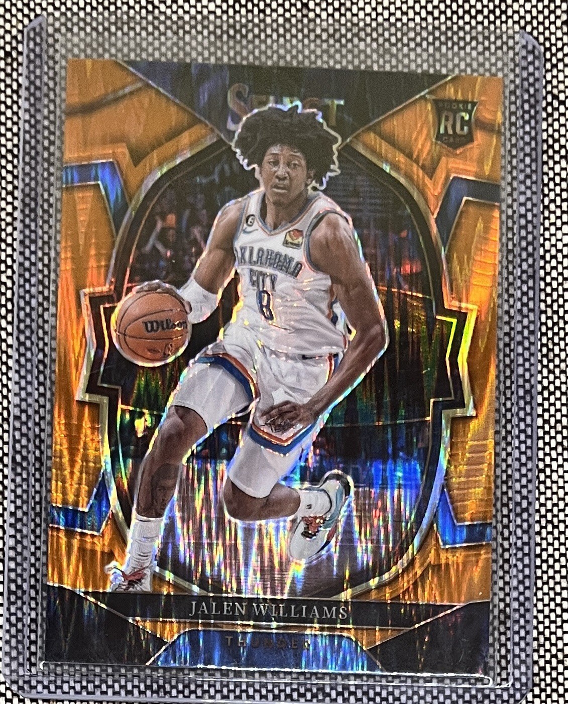 2022-23 Panini Select Concourse Jalen Williams #90 Orange Flash Prizm (RC)