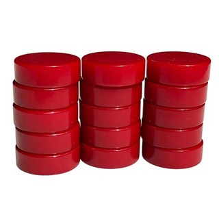 FULL SET OF 15 ANTIQUE CHERRY RED BAKELITE BACKGAMMON GAMING CHIPS 1 1/2" 272g