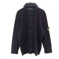 STONE ISLAND 18SS made in Italy Long sleeve Full zip knit 3XL black Biggs Men's