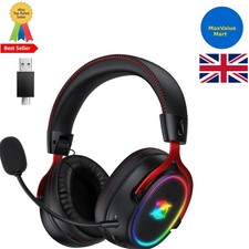 Wireless Gaming Headset Black - 7.1 Surround, 2.4GHz/Bluetooth, 45H Battery, ...