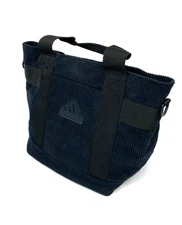 Adidas Sportwear Tote Bag Crossbody Women's Black Small Corduroy Handbag Lined