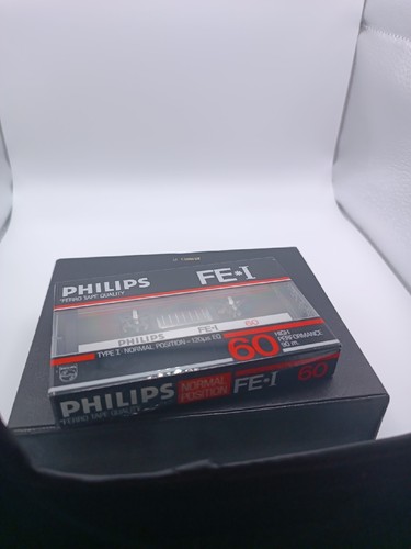 PHILIPS FE I 60 TYPE I BLANK CASSETTE TAPE (1) Scellée - Photo 2/4