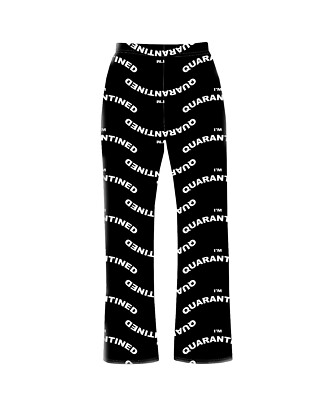 I'M Quarantined Quarantine Signs Print Pyjama's Bottoms Loungewear Nightwear