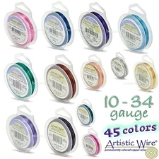 Artistic Wire Spool – Colored Jewelry Craft Wire Tarnish Resistant 10–34 Gauge