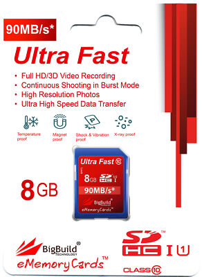8GB Memory card for Nikon Coolpix S7000 Camera | Class 10 90MB/s