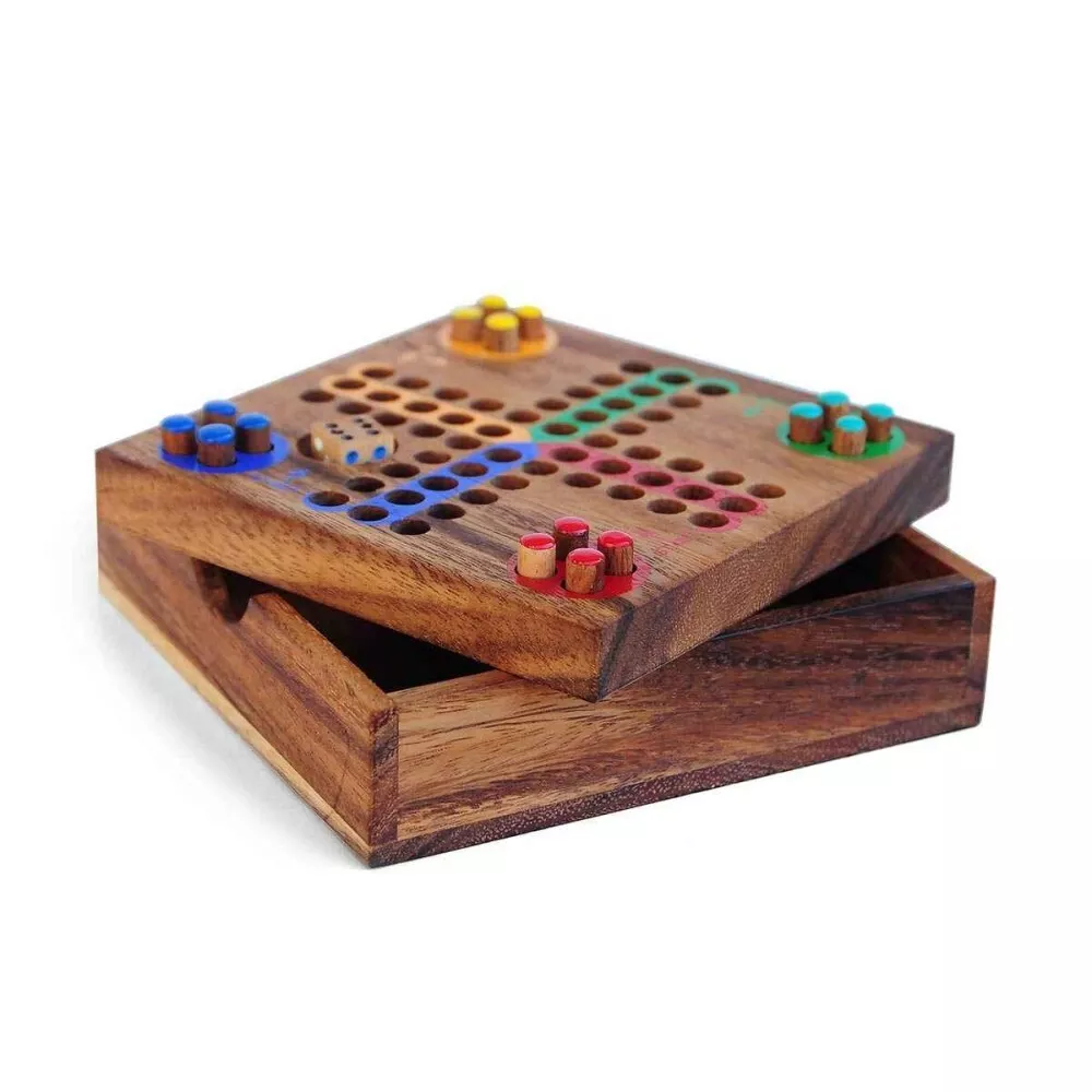 Ludo Game - Wooden Board Classic Strategy Fun Game