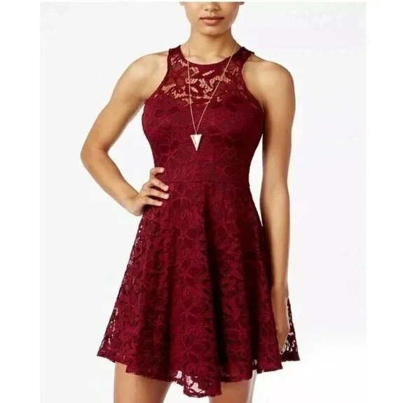 Lace Juniors Dresses Fit & Flare for sale | eBay