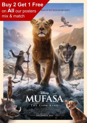 Mufasa Der König der Löwen 2024 Filmplakat A5 A4 A3 A2 A1