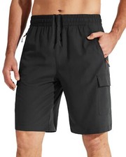 Men's Hiking Cargo Shorts Lightweight Quick Dry Athletic Casual Shorts for Go...