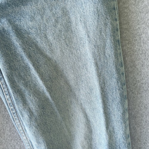 Vintage Levis Uomo 34X31 (etichetta 36X32) Blu 509 Dritto Arancione Tab Denim Sbiancato - Foto 11 di 16