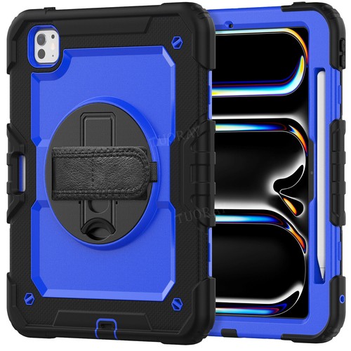Für iPad 5/6/7/8/9/10 Gen Air 4 5 6 Pro 11 13 Hybrid Outdoor Tasche Gurt Hülle - Bild 26 von 225