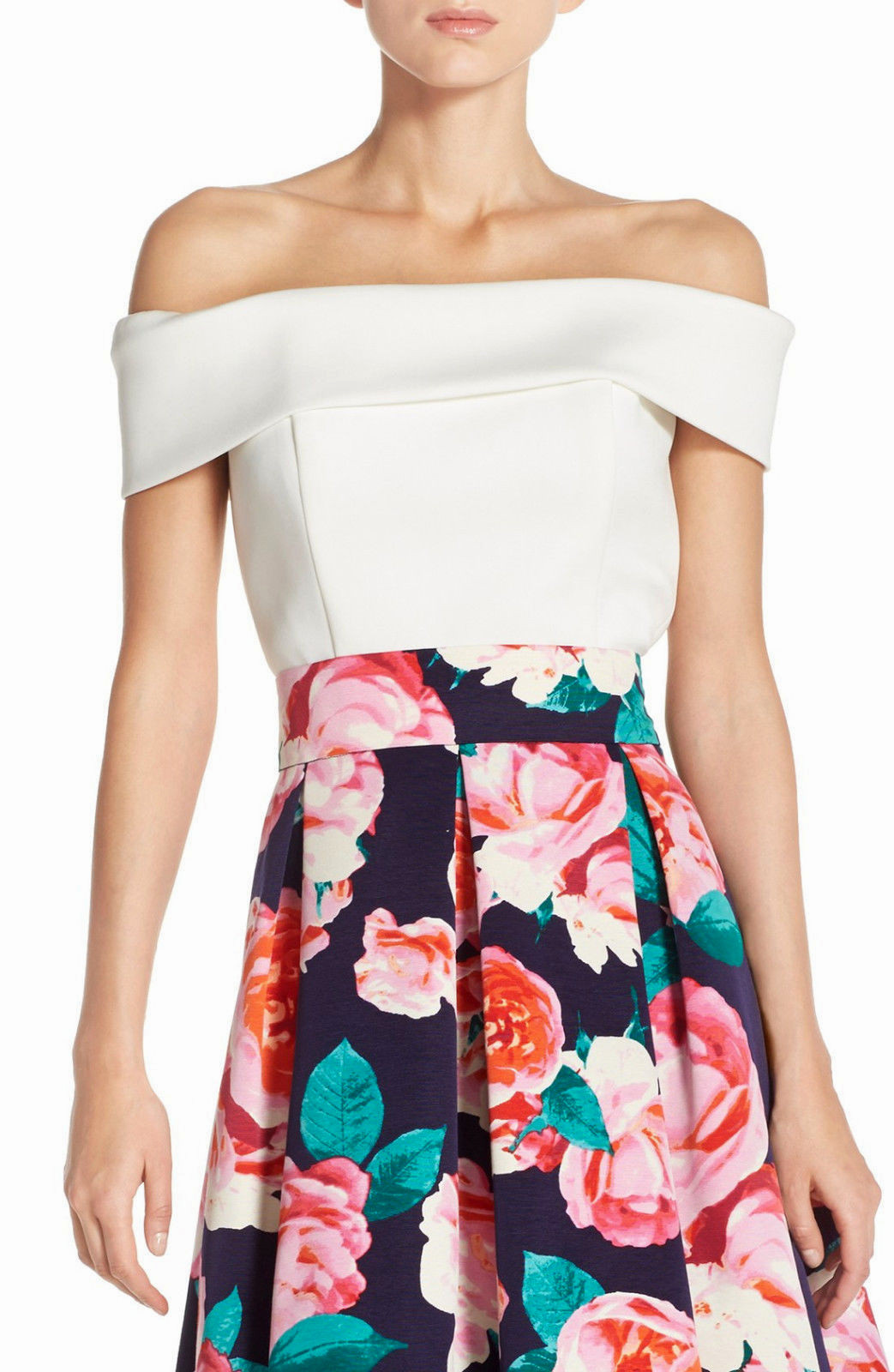 Eliza J White Off Shoulders Top Sz 8 