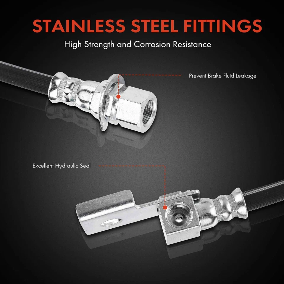 2x Manguera hidráulica de freno interior trasero derecho y derecho para Dodge Ram 4500 2008-2010 Ram 5500 Foto 4 de 4