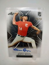 2021 Leaf Perfect Game National Showcase Baseball Murphy Brooks Auto #ed 26/50 B
