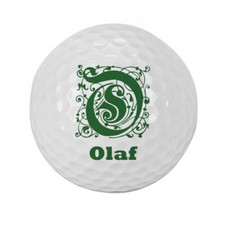 Herz & Heim&reg; 3er Set Golfb&auml;lle | Star #1 | mit Wunschname bedruckt